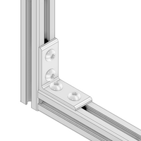 40-523-3 MODULAR SOLUTIONS ANGLE BRACKET<BR>30 SERIES 60MM TALL X 30MM WIDE W/HARDWARE